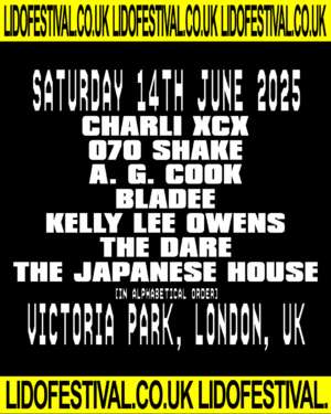 Charli xcx to curate her own party girl bill at LIDO Festival 2025