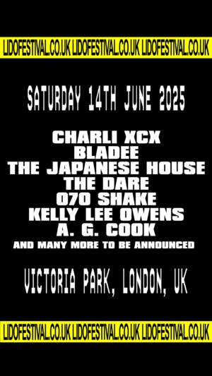Charli xcx to curate her own party girl bill at LIDO Festival 2025