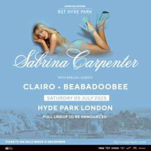 Sabrina Carpenter to headline BST Hyde Park 2025